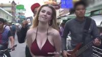 泰国混血美女街头甩舞, 看完后久久不能平静