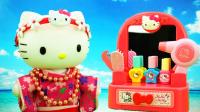 hello kitty凯蒂猫粉色梳妆台儿童玩具