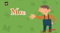 幼儿园英文字母歌动画系列-Mm monster