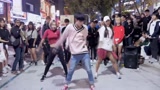 实力女团街头翻跳BTS《Go Go》舞蹈