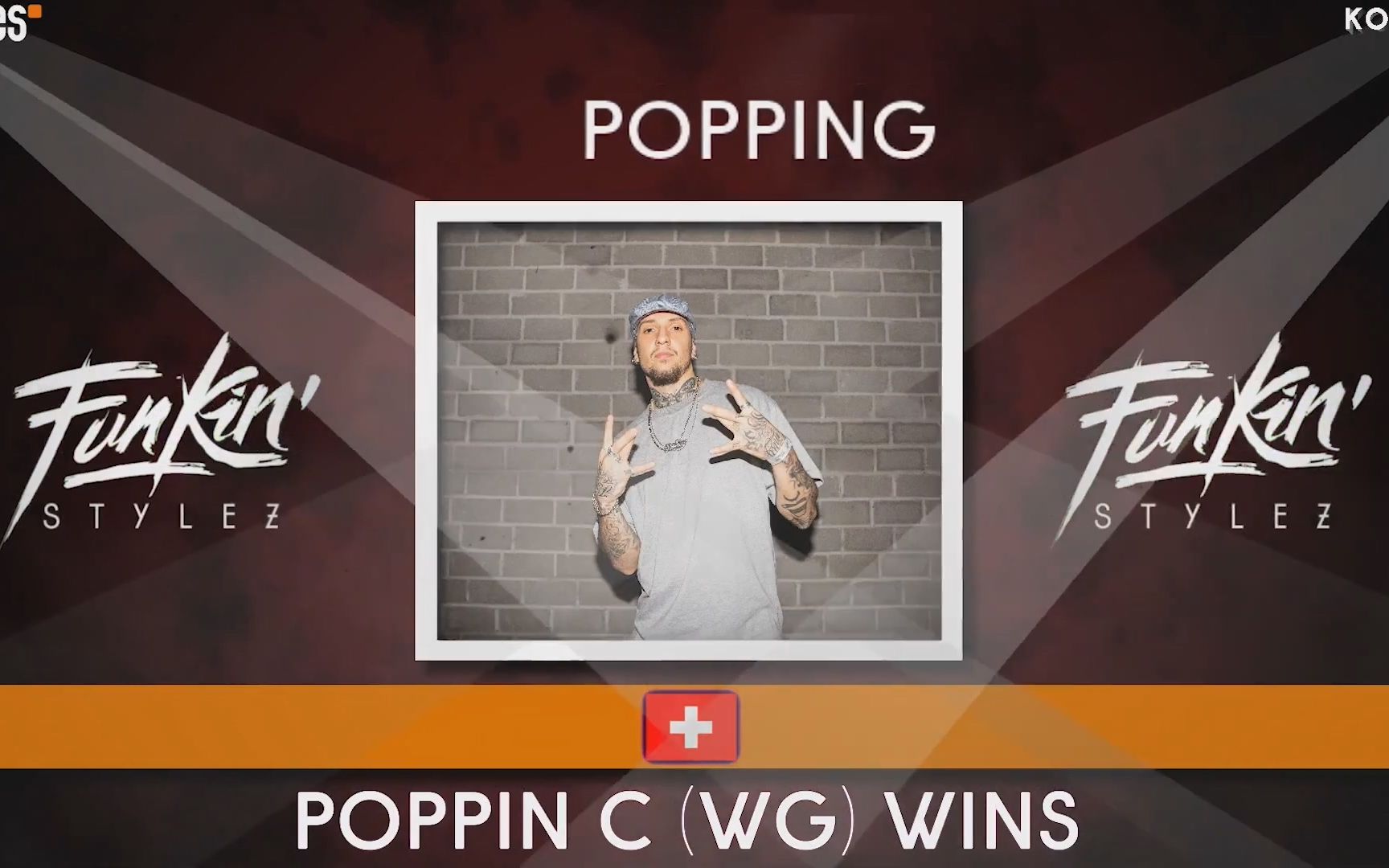 【Popping】poppinC可真不是光pop打得好啊 SNIPES FUNKIN STYLEZ 2019 FINAL  YORI vs. POPPIN C