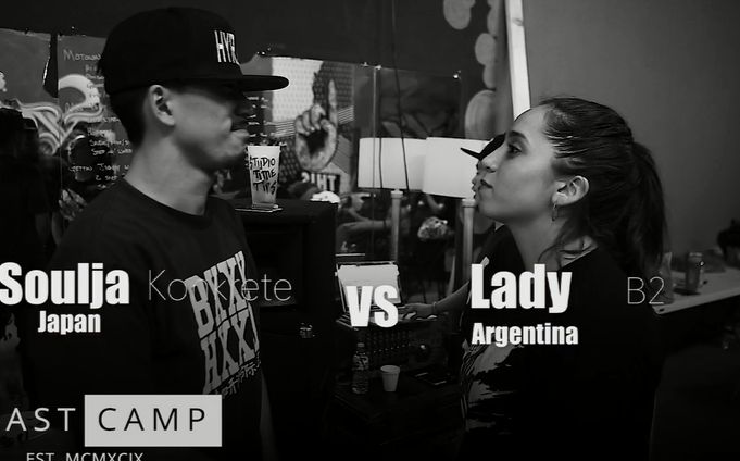 【男vs女-KRUMP】Lady B2 vs Yung Krow aka Soulja Konkrete