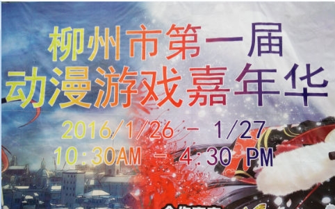 2016柳州市第一届动漫游戏嘉年华巡场二次广场舞