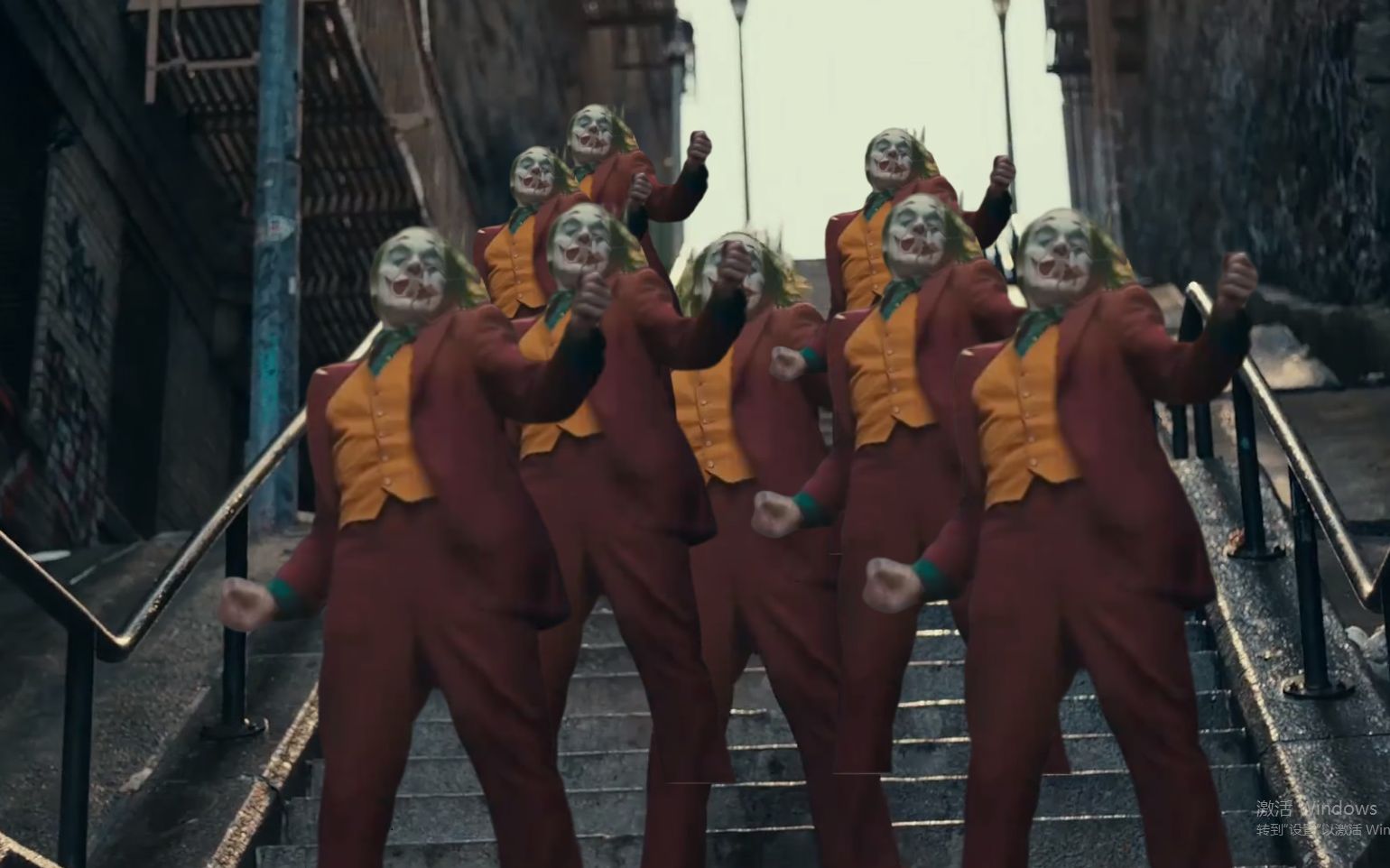 《小丑》广场舞已经占领哥谭市，亚瑟也以放弃抵抗！