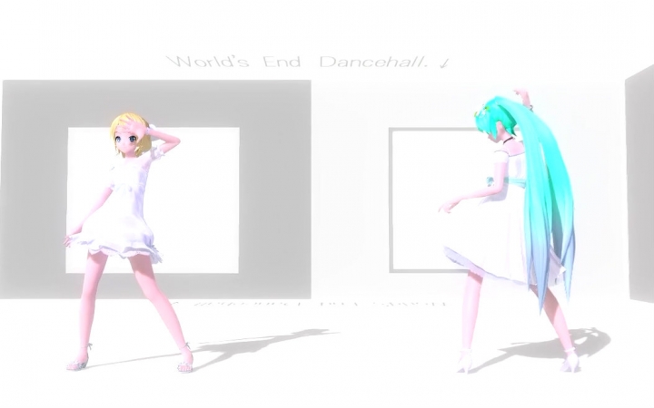 【PDA FT】World\'sEnd·DanceHall-Live Dance Edition-【仙女连衣裙／白色·前