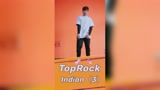 街舞教学TopRock舞步-Indian step变化