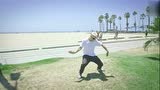 舞蹈视频：来一段不一样的海边popping舞蹈