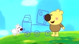 熊小米今天画什么呢，他画的是一辆大吊车呀