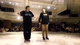 中国街舞大赛中国锁舞冠军搭档日本锁舞大师送上欢快无比的裁判秀