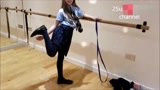 俄罗斯芭蕾舞小妹妹的训练课