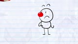 搞笑铅笔动画：受欢迎的小丑