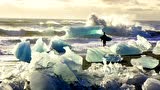 The joy of surfing in ice-cold water